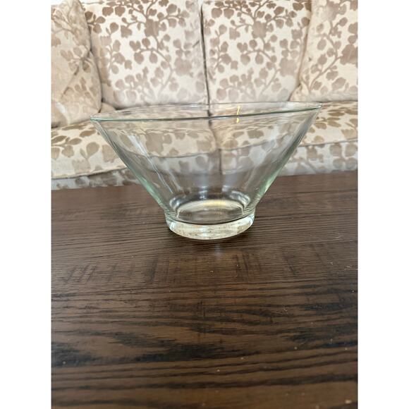 Vintage 1970s Mid-Century Modern Glass Serving Bowl – 11” Punch/Chips - Picture 2 of 7